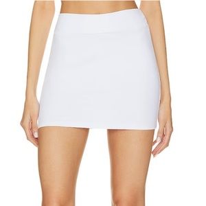 Susana Monaco Slim Skirt in Sugar White Mini Skirt High Waist XS REVOLVE